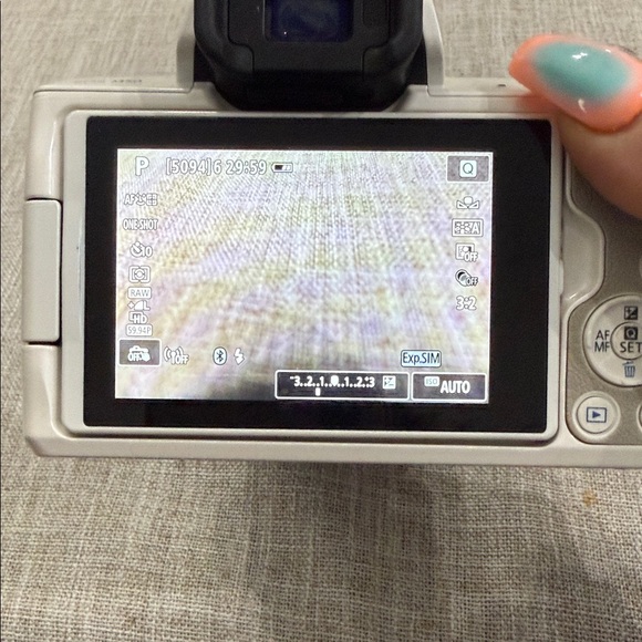 Canon EOS M50 White Digital Camera with Black Lens